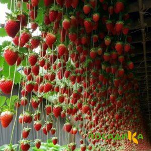 Клубника ампельная Анастасия купить по цене от 370р. в интернет-магазине «Посадика» с доставкой почтой в в Сасовое и по всей России – [изображение №1].