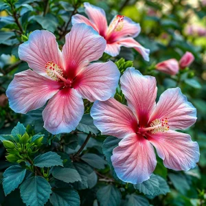 Гибискус садовый Тропикал Сан купить по цене от 293р. в интернет-магазине «Посадика» с доставкой почтой в в Сасовое и по всей России – [изображение №1].