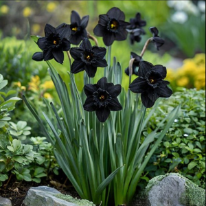 Нарцисс Тень Королевы купить по цене от 500р. в интернет-магазине «Посадика» с доставкой почтой в в Сасовое и по всей России – [изображение №1].